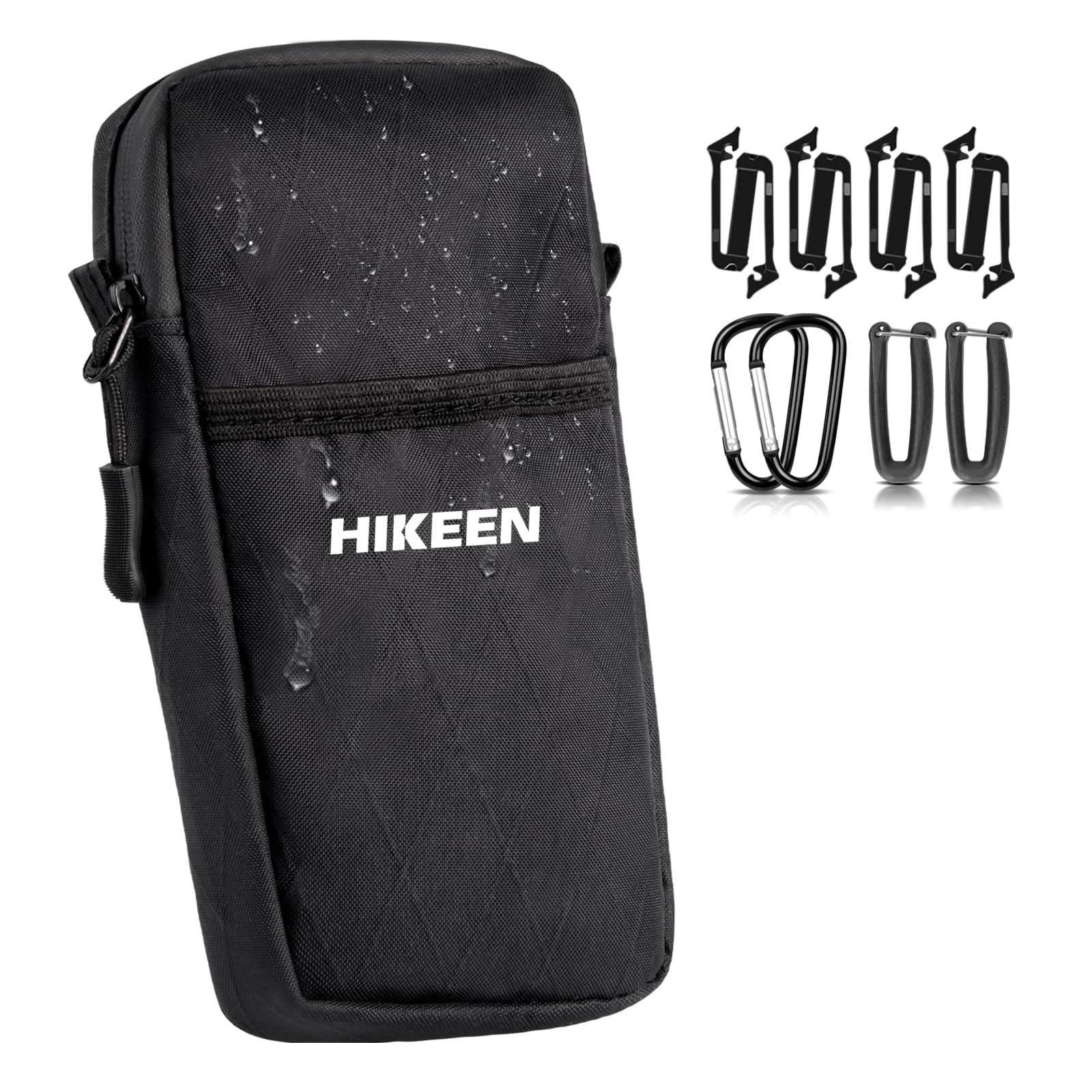 Hikeen X-Pac Multifunktions-Handytasche mit Karabiner: wasserdichte Molle Tasche für Männer & Frauen, EDC Pouch für Outdoor, Camping, Jagd & Training- als Geschenk