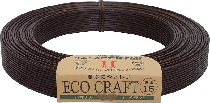 Amazon ハマナカ エコクラフト Col 15 チョコレート 5m巻 籐 ラタン細工 通販