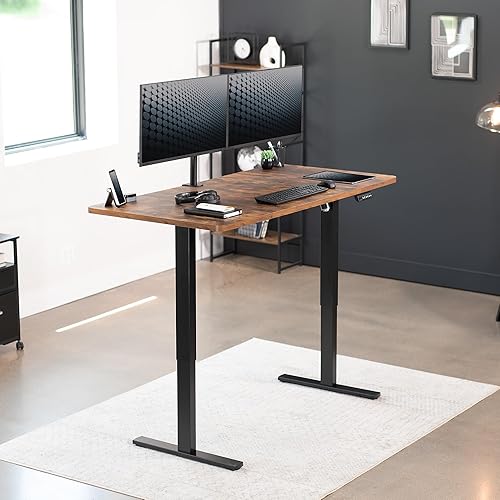 Vista 61 de VIVO DESK-TOP60-30W - Mesa universal de 60 x 30 pulgadas para marcos de escritorio estándar y sentados a pie, altura ajustable, escritorio blanco