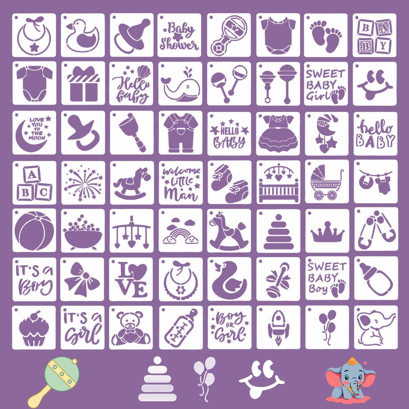 Letter Stencils - 30 Pcs Alphabet & Number Templates -11 Letter Stencils - 30 Pcs Alphabet & Number Templates -11