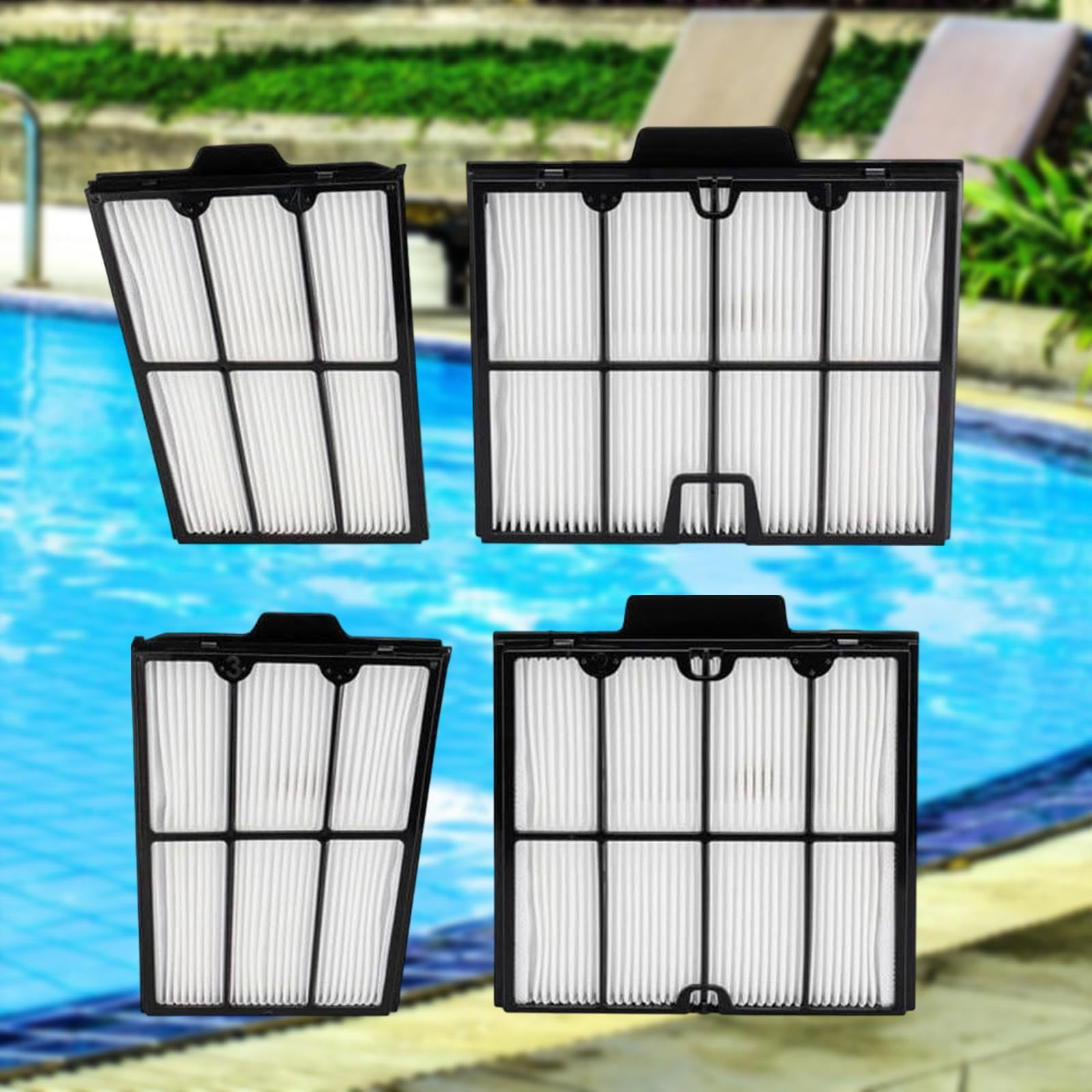 4 Paneles de Filtro. Accesorios Prácticos Y Fáciles de Usar para La Limpieza. 9991466 R4, 9991467 R4