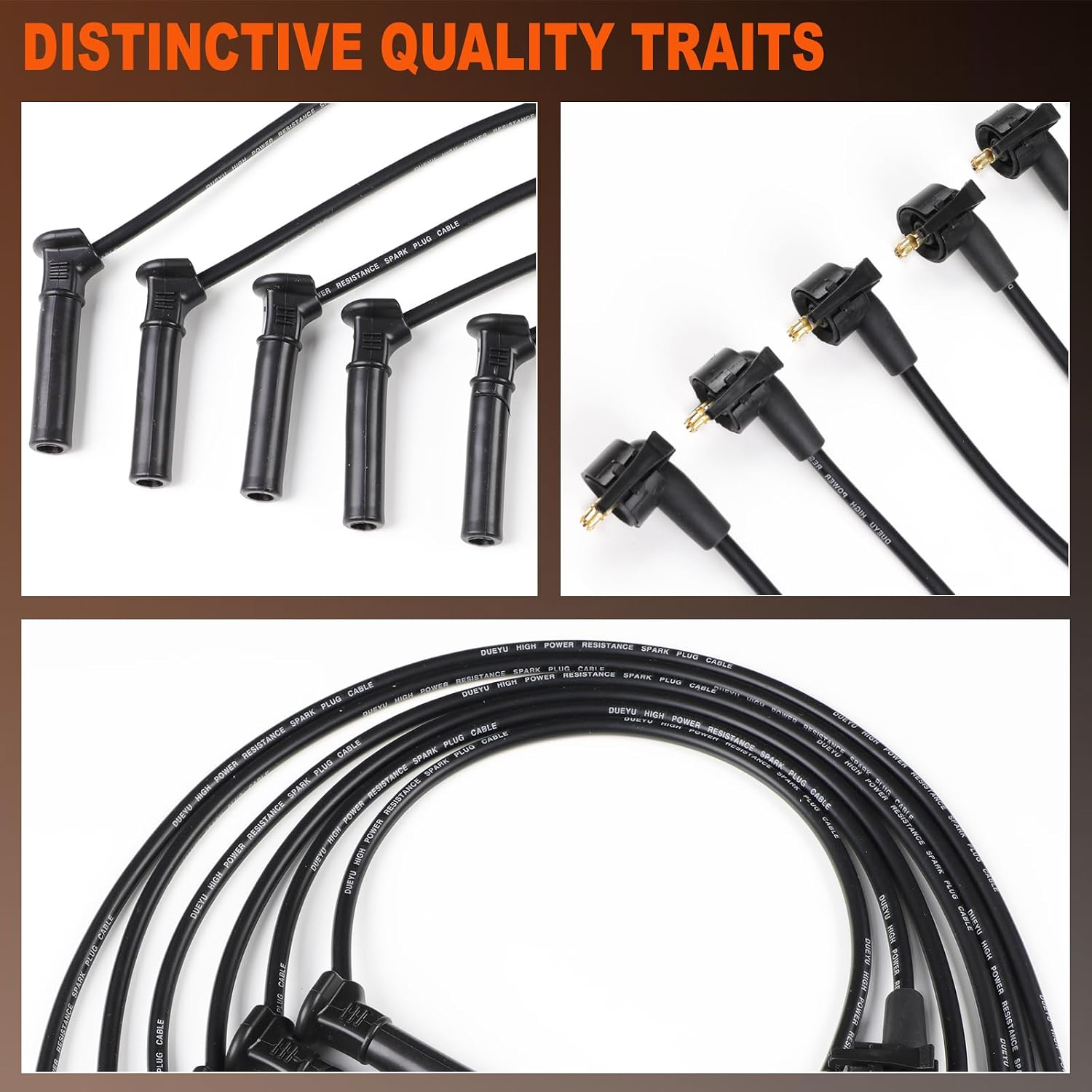 8mm Spark Plug Wires Set for Explorer Ranger B4000 4.0L V6 2001-2005 /for Ford Ranger 2001-2011 D-ST-6114