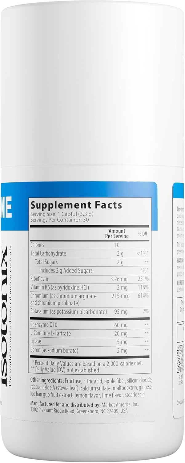 Isotonix Isochrome by Market America – Supports Energy Production & Metabolic Function, with Chromium, Coenzyme Q10, Vitamins & Minerals, Lemon Flavor Powder Supplement, 30 Servings - Image 3