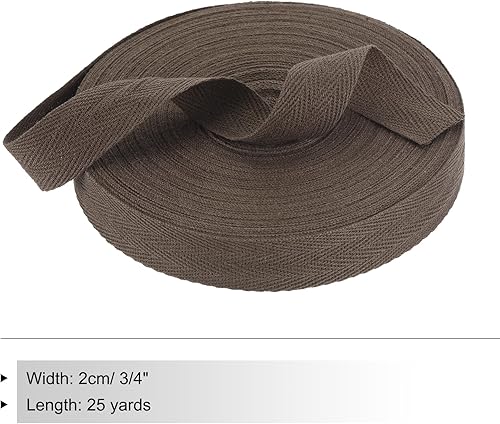 Vista 256 de PATIKIL Cinta de sarga de algodón de 3/4 pulgadas, 10 yardas, cinta de encuadernación al bies, cinta de espiga para costura, envoltura de regalos