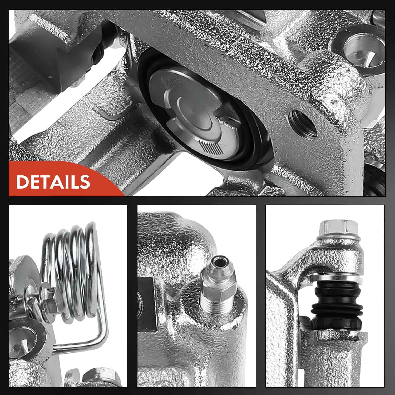 A-Premium Disc Brake Caliper Assembly with Bracket Compatible with Select Ford Models - For Mustang 1999-2001/2003-2004 - Rear Right Passenger Side