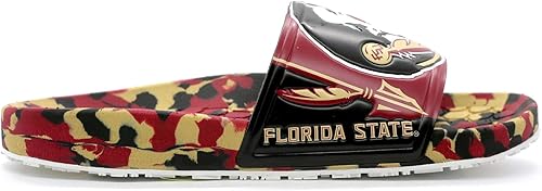 Miniatura 73 de Hype NCAA Team Graphic and Color Unisex Quick Dry Slydr Sandalia Marea carmesí de Alabama,Clemson Tigers,Louisville Cardinals,Army Black