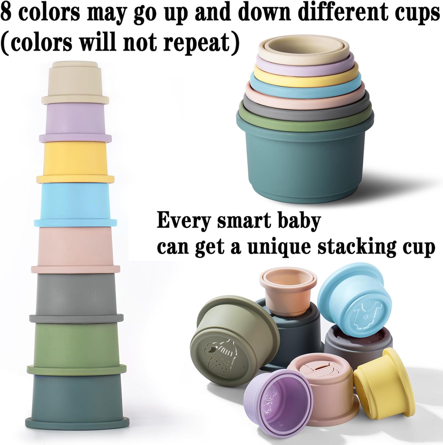 ZYFLSQ Stacking Cups Baby Toy image 3