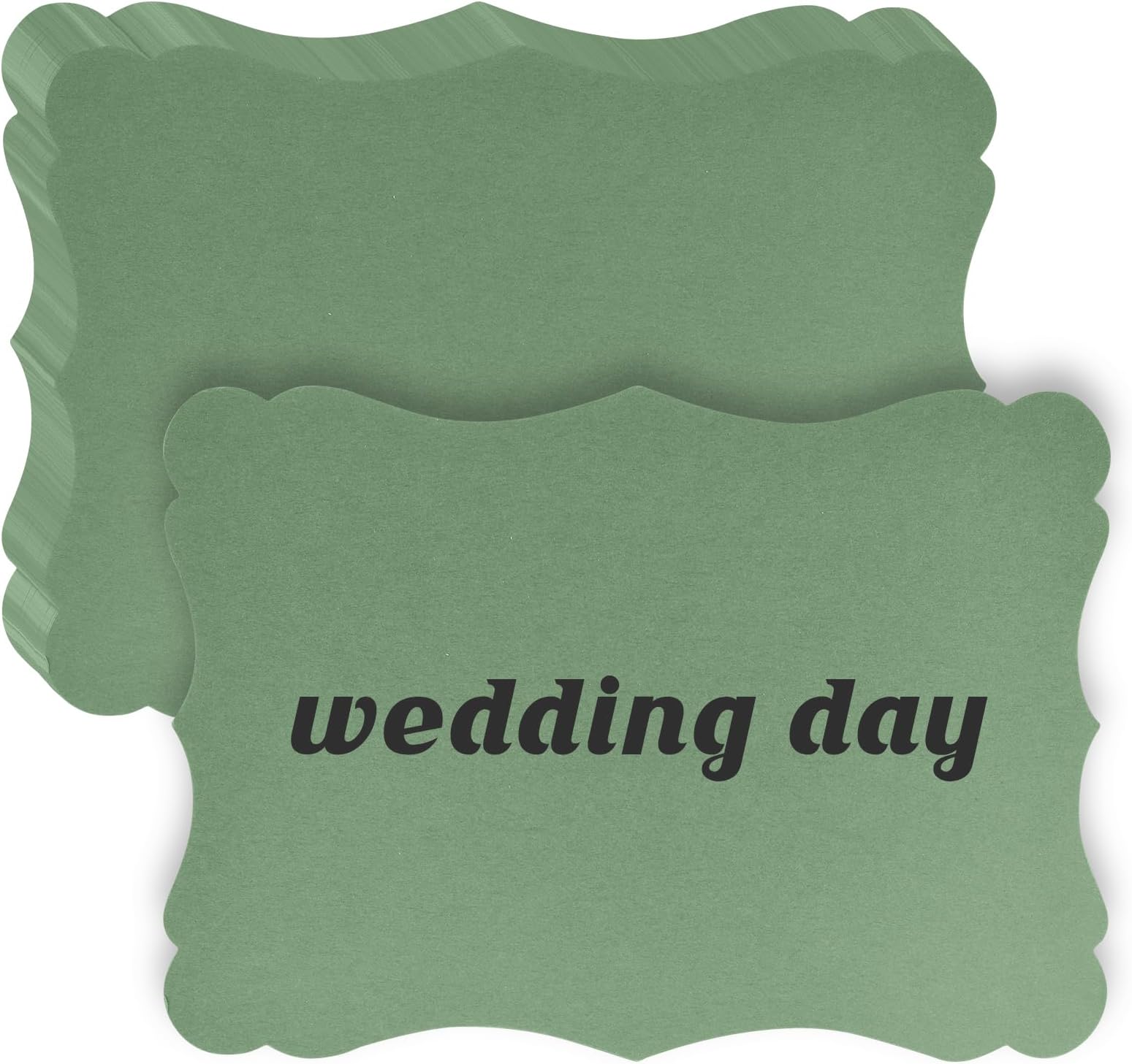 50 Pack Sage Green Invitation Cards 5x7 Blank Kraft Paper Cards Blank Greeting