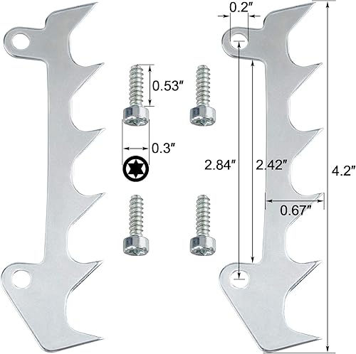 Miniatura 2 de PAGOW 2 pares MS170 Metal Bumper Spike Felling Dog & Tornillo para Stihl MS180 MS200 MS201 MS210 MS230 MS250 MS171 MS181 MS211 017 018 020 021 023