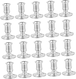 Fashionable Electronic Candlestick Holders Silver Votive Candle Holder Set for Room Decor