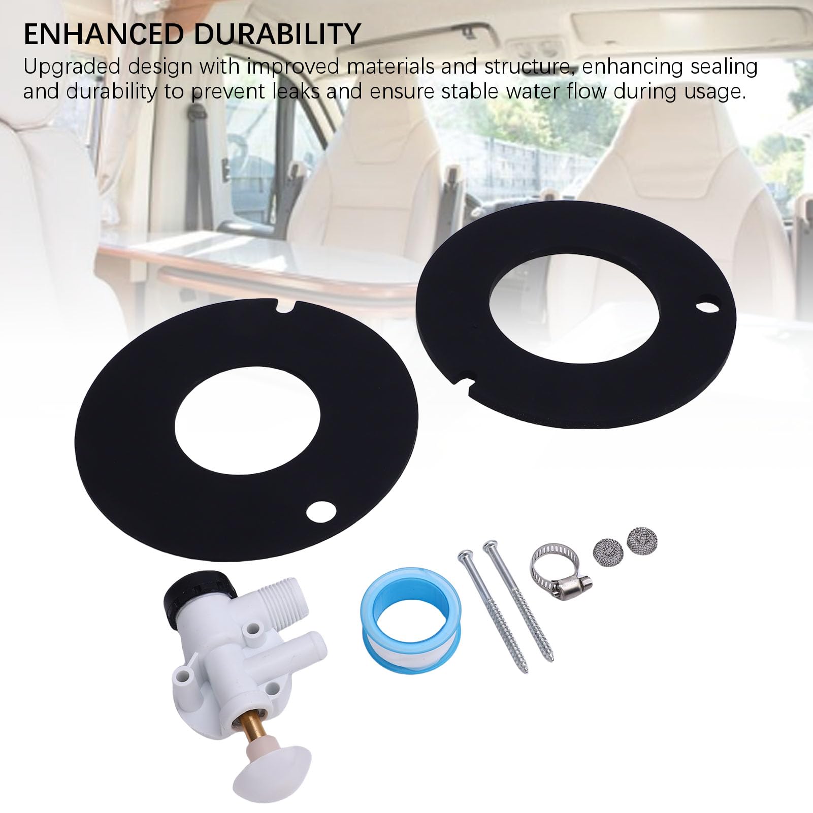 FILFEEL Kit Valvola WC per 385314349 Gruppo di Ricambio per WC e VacuFlush, Parti Combinate da 9 Pezzi