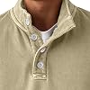 Suéter Casual de Manga Larga con Cuello Alto y Botones para Hombre 3