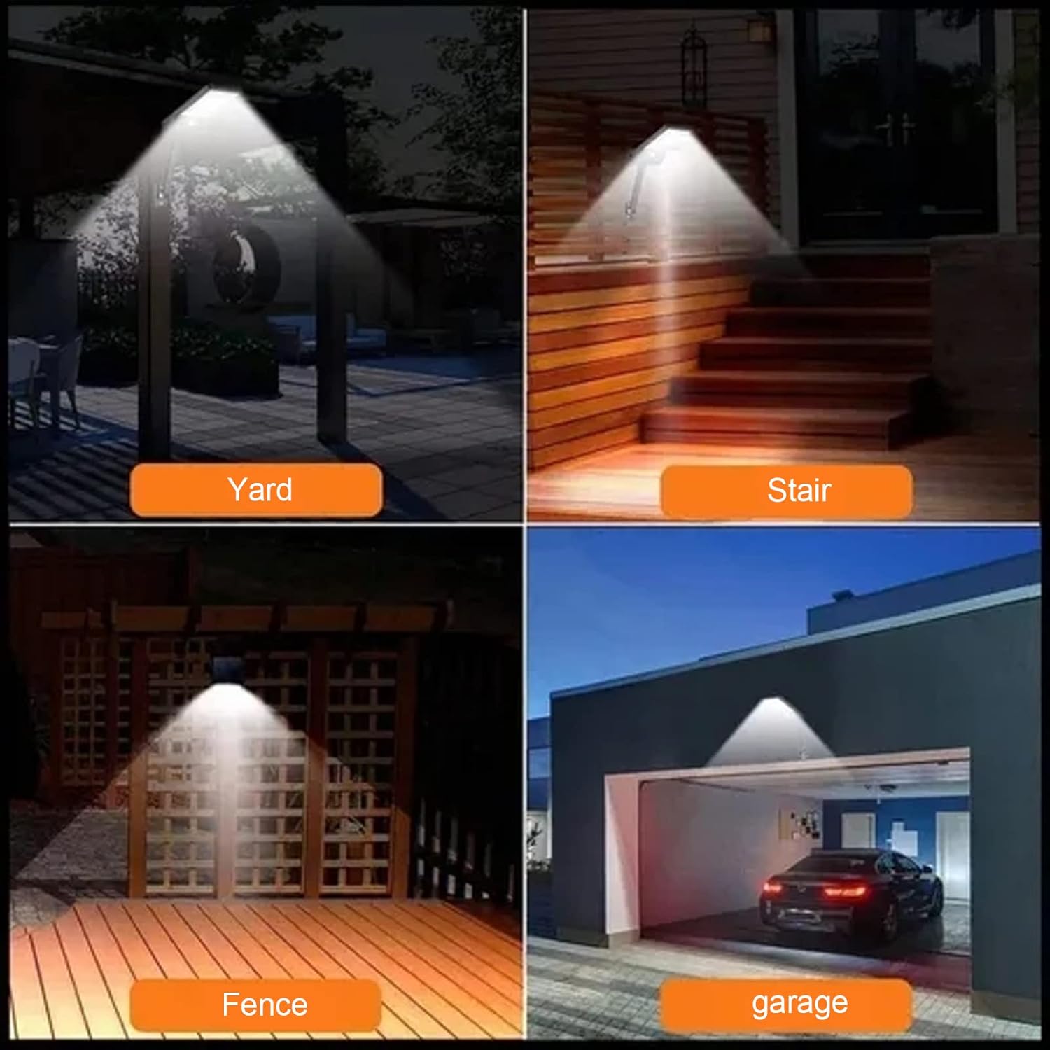 モーションセンサーウォールライト 屋外用 防水ソーラーウォールライト 48個のLED付き 角度調整可能 複数のライトモード エネルギ