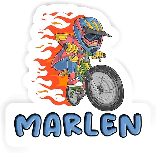 12 Downhill Biker Stickers Marlen (2pcs 5.5inch, 4pcs 2.5inch, 6pcs 1.8inch)