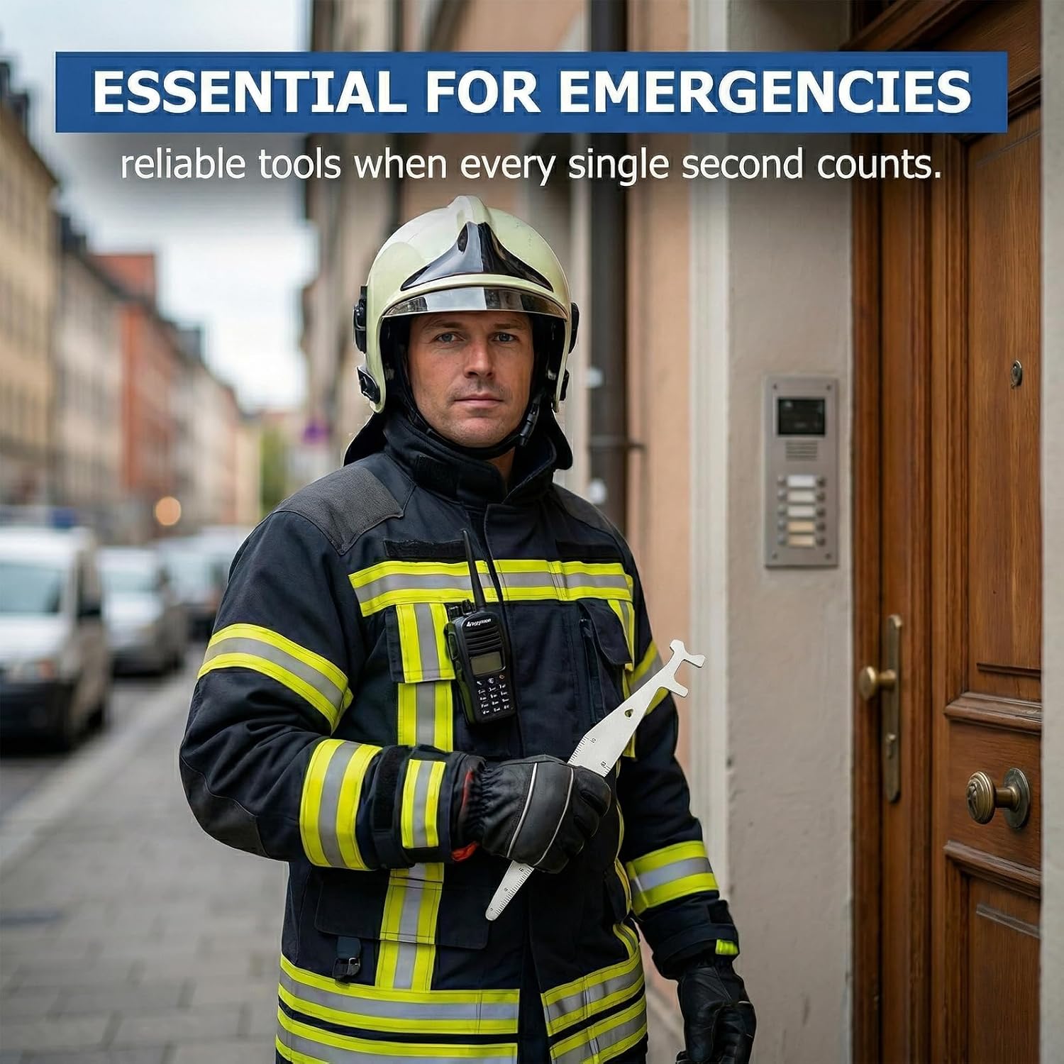 4 Pcs Firefighter Tools Set,Durable Stainless Steel