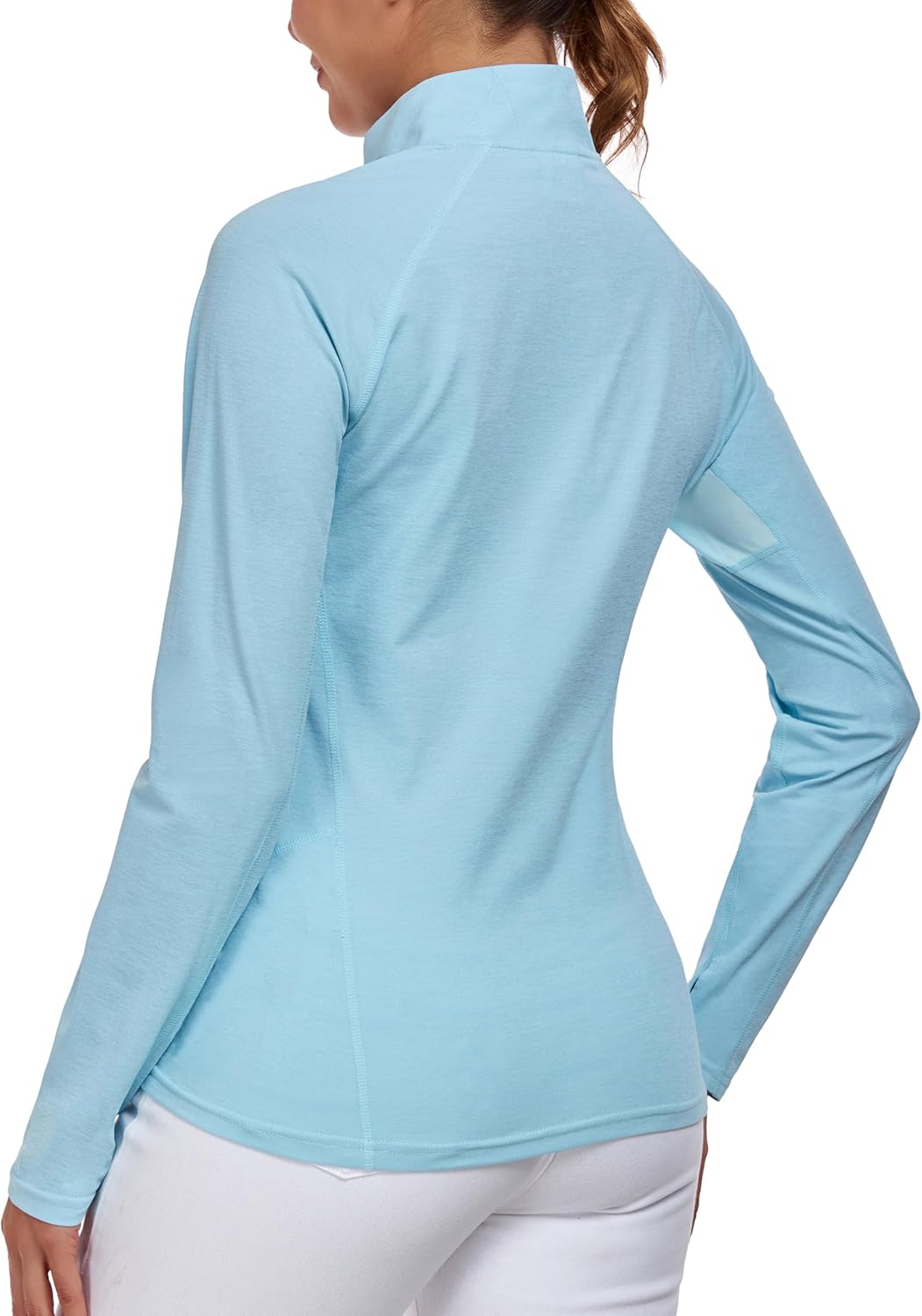 Little Donkey Andy Women's Golf Shirts Long Sleeve 1/4 Zip Athletic Lightweight Quick Dry Workout Hiking Athletic Shirts