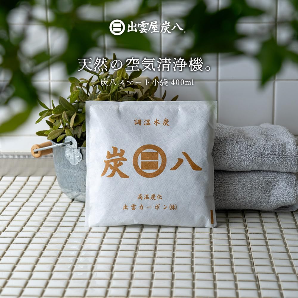調湿木炭 炭八　スマート小袋24個 楽天市場】＜カバー付き＞「正規販売代理店」 調湿木炭 炭八