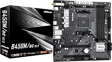 ASRock B450M/AC R2.0 AM4 AMD Promontory B450 SATA 6Gb/s Micro ATX AMD Motherboard