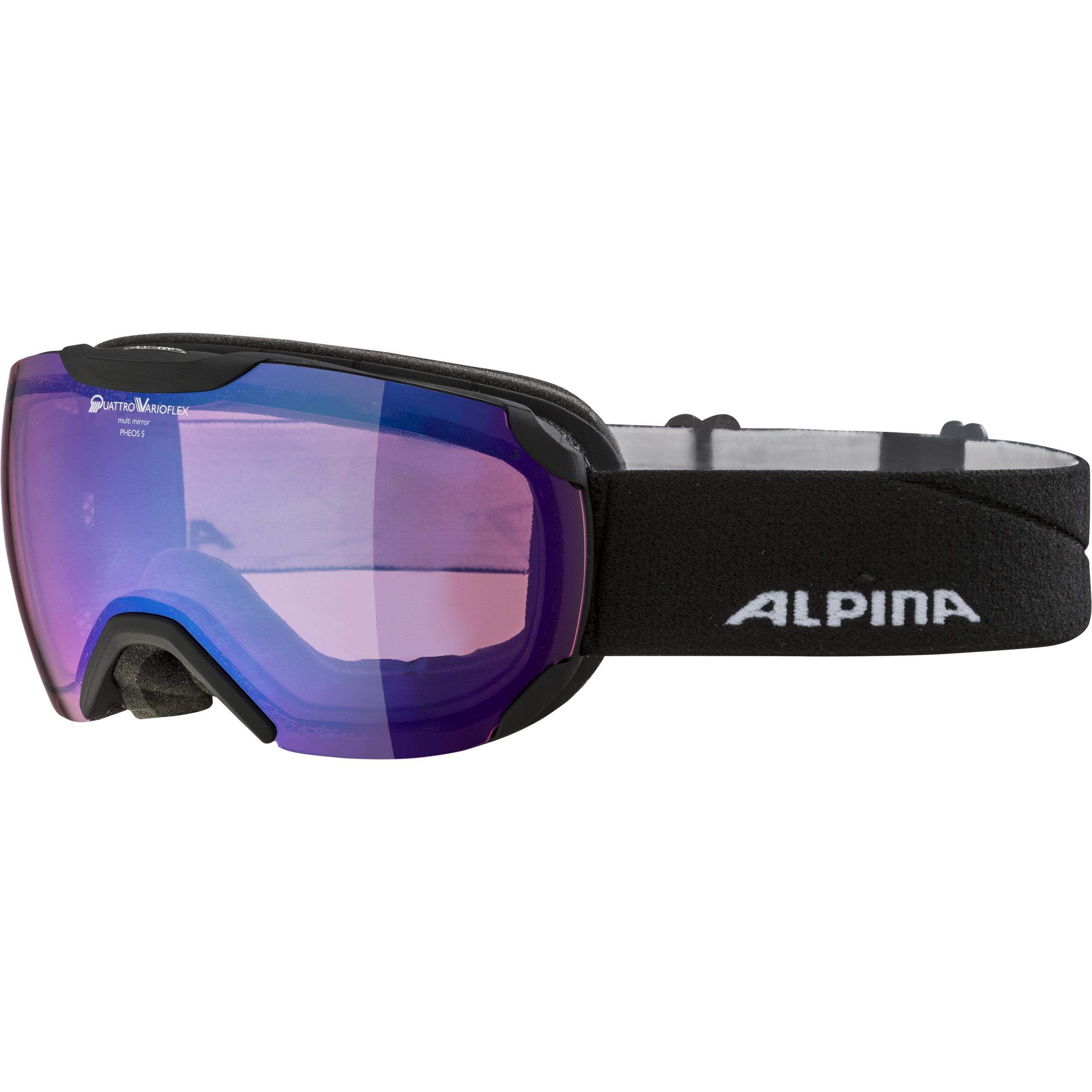 ALPINA Pheos S Qvm PHEOS S black matt QVM blue sph. Mixte