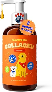 Premium Liquid Collagen for Dogs - Skin Coat Relief for Dogs with Dry Skin
