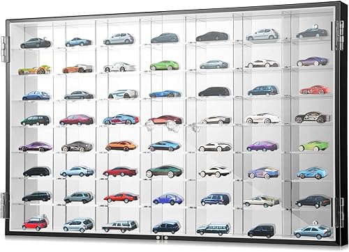 164 vitrina de acrílico fundido a troquel para pared de coche, modelo fundido, vitrina de coche, caja transparente, ruedas, gabinete de