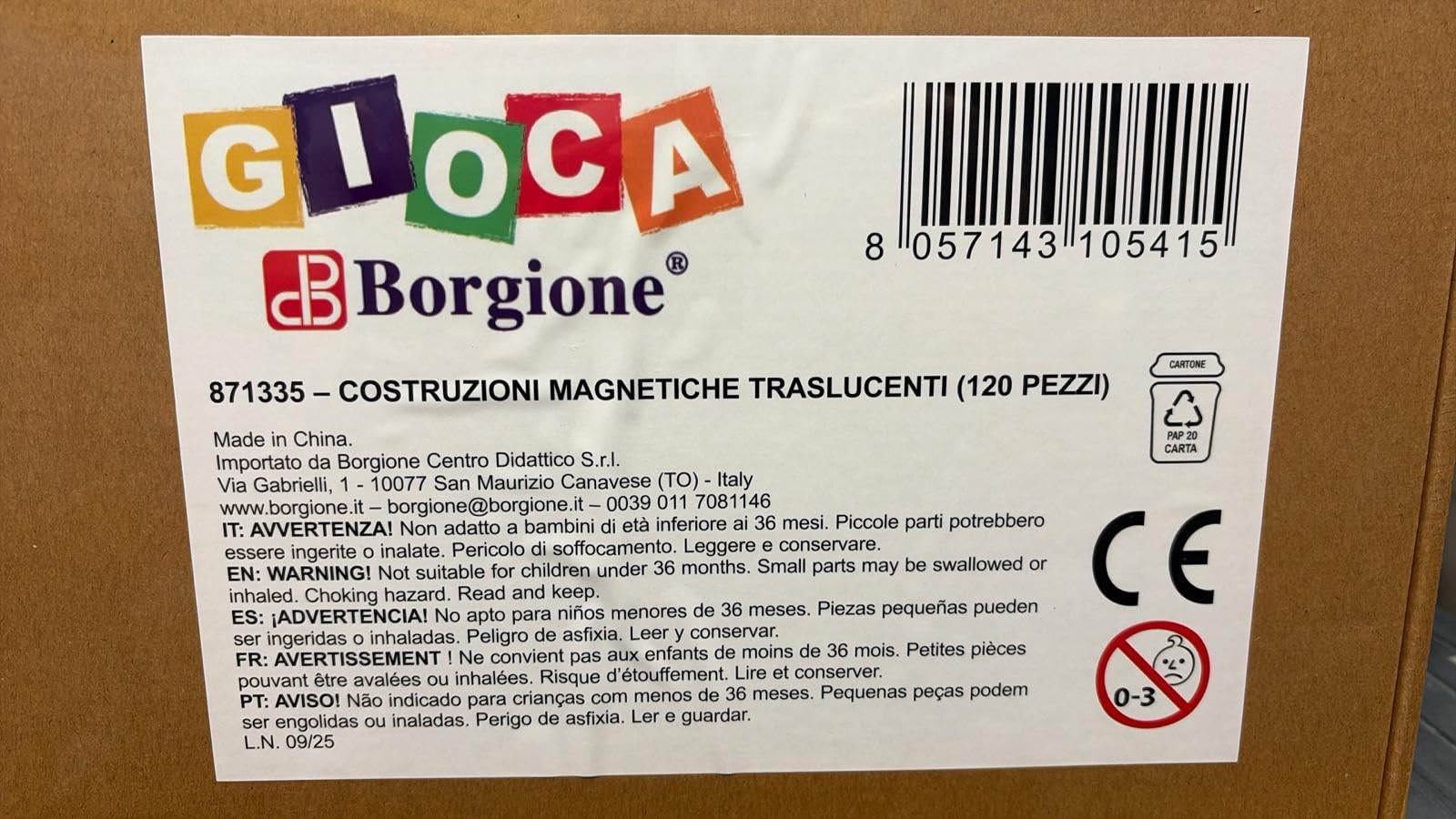 Generico Costruzioni magnetiche traslucide 120 pezzi
