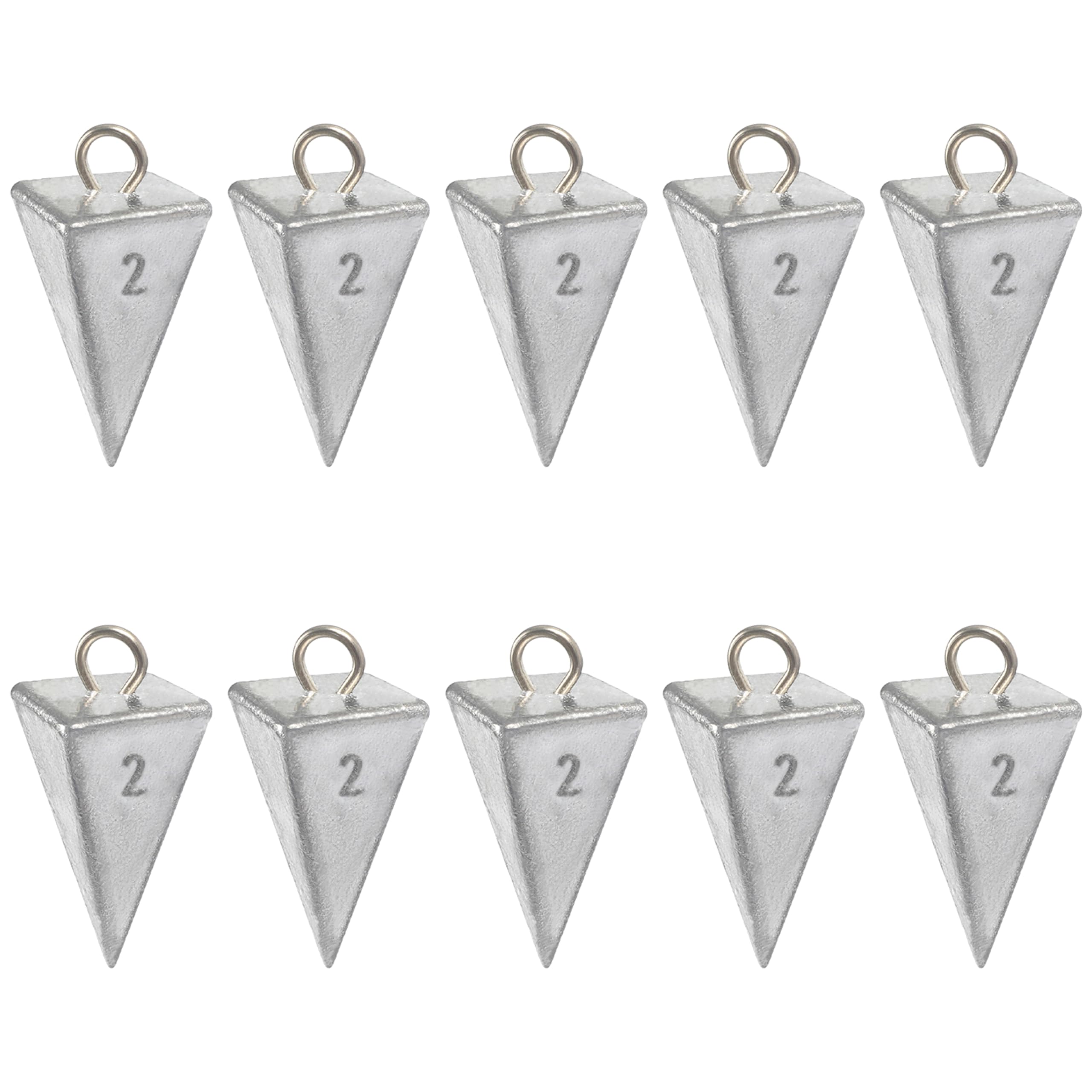 Pyramid Sinkers Lead Fishing Weights, Saltwater Fishing Weights Sinkers Surf Fishing Gear Tackle 1oz 2oz 3oz 4oz 5oz 6oz 8oz