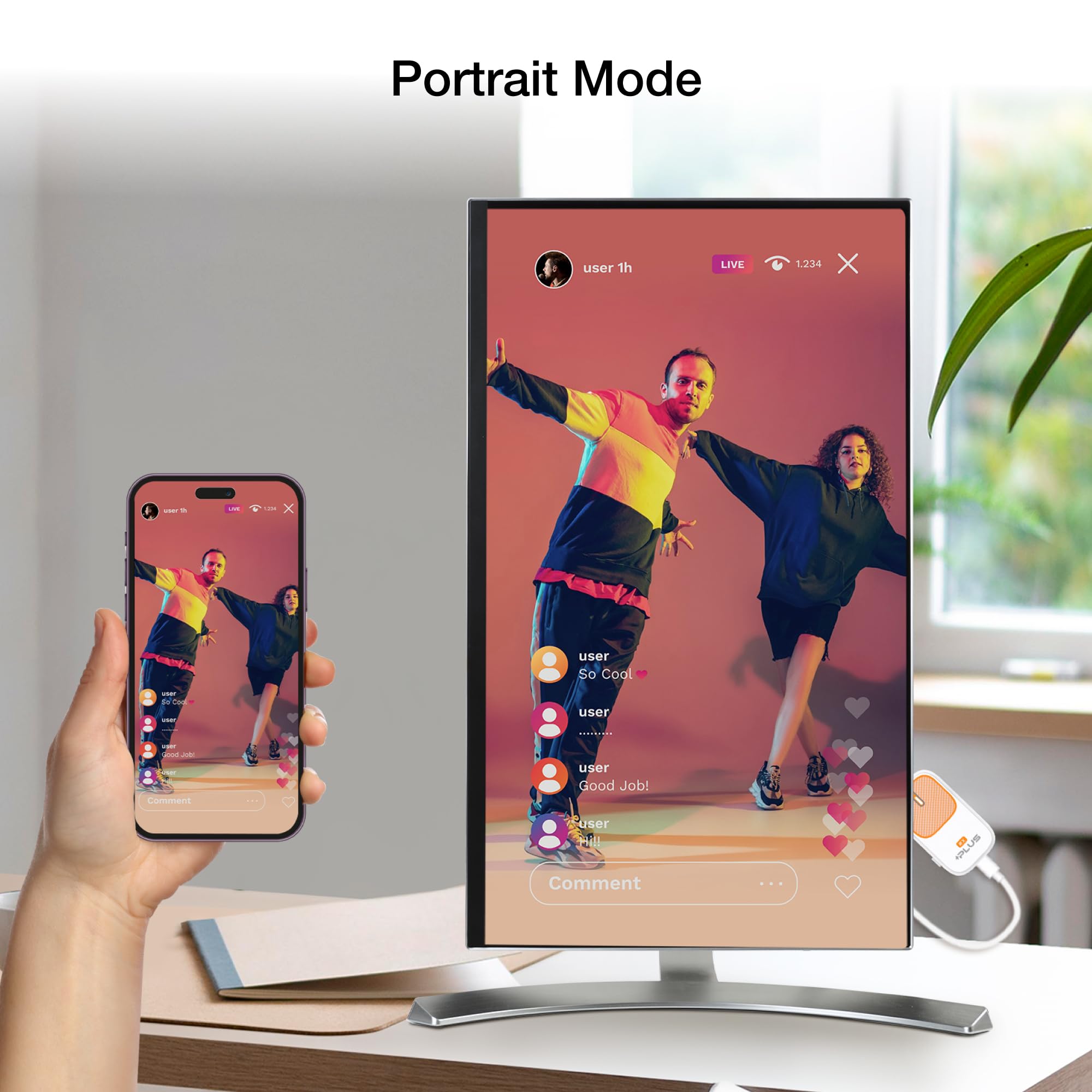 EZCast Pocket Plus – kabelloser Display-Receiver & -Sender | USB-C & USB-A kompatibel | Miracast- und AirPlay-Unterstützung | funktioniert ohne DP-Alt-Modus | Perfekt für Meetings, Bildung und