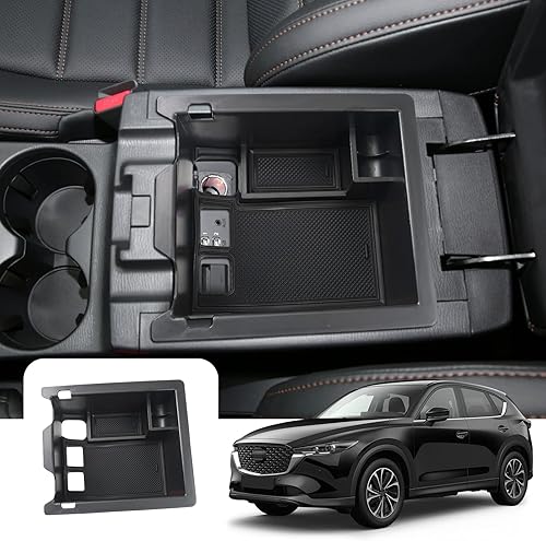 LFOTPP Organizador de consola central para Mazda CX-5 2023 2024 2025 para Mazda CX-5 2017-2022 2023 2024 2025 Bandeja de consola CX-5 Accesorios CX5