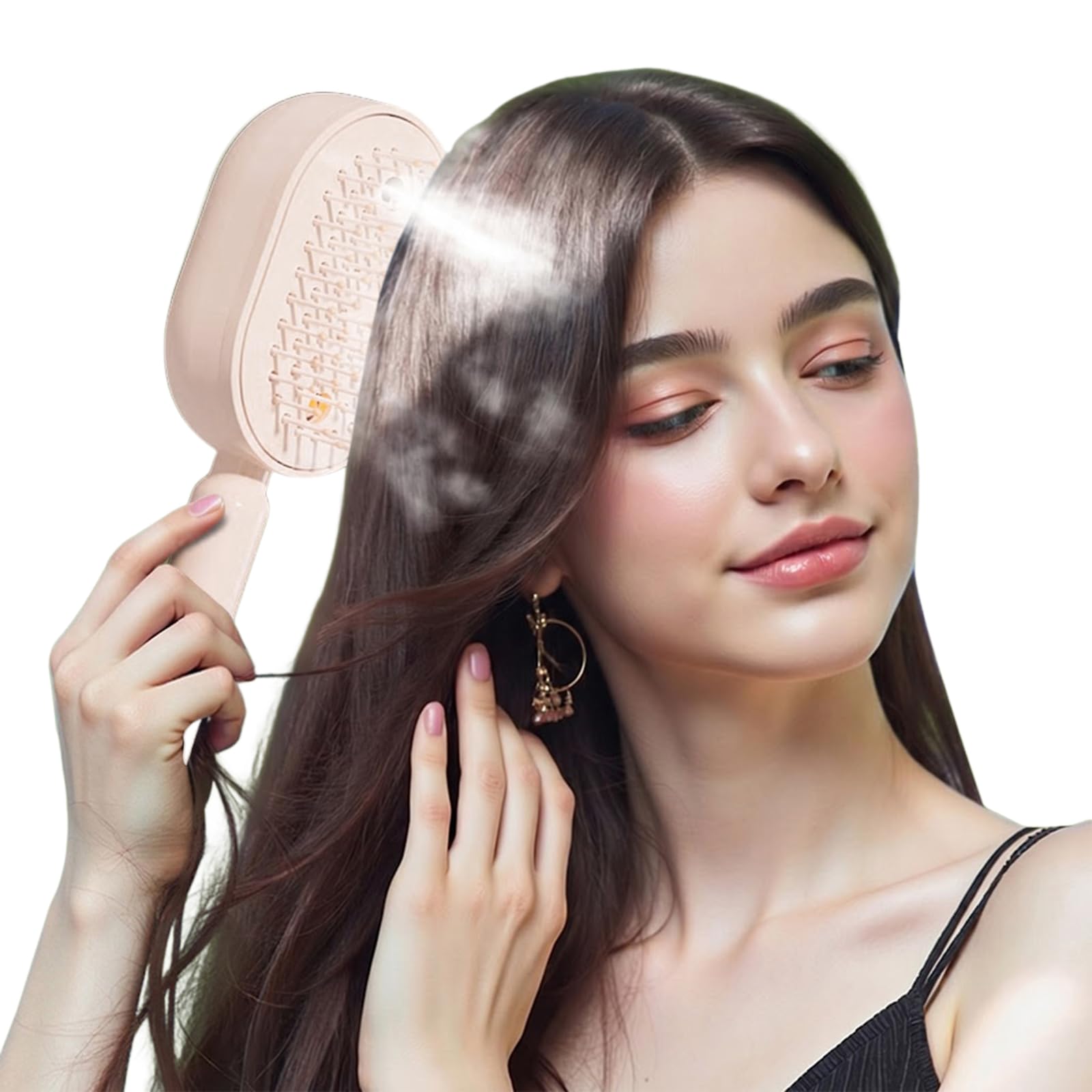 Peigne À Airbag Vaporisateur Électrique, Anti-statique Et Massant, Diffuseur D'huile Essentielle Pour Soin Des Cheveux