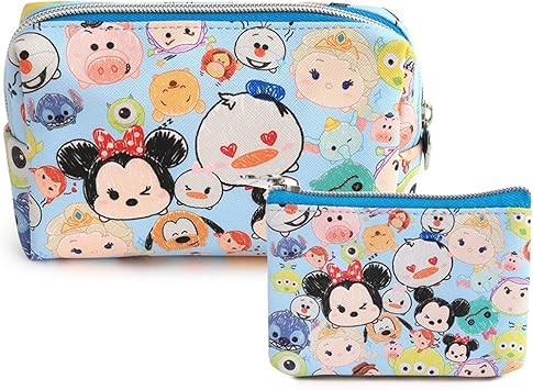 Amazon ミッキーマウス 収納ポーチ 小銭入れ 2点セット 全4種 防水 化粧ポーチ ミニ財布 Puレザー 小物入れ コインケース メイクブラシ収納 化粧バッグ コスメポーチ かわいい おしゃれ ポーチ