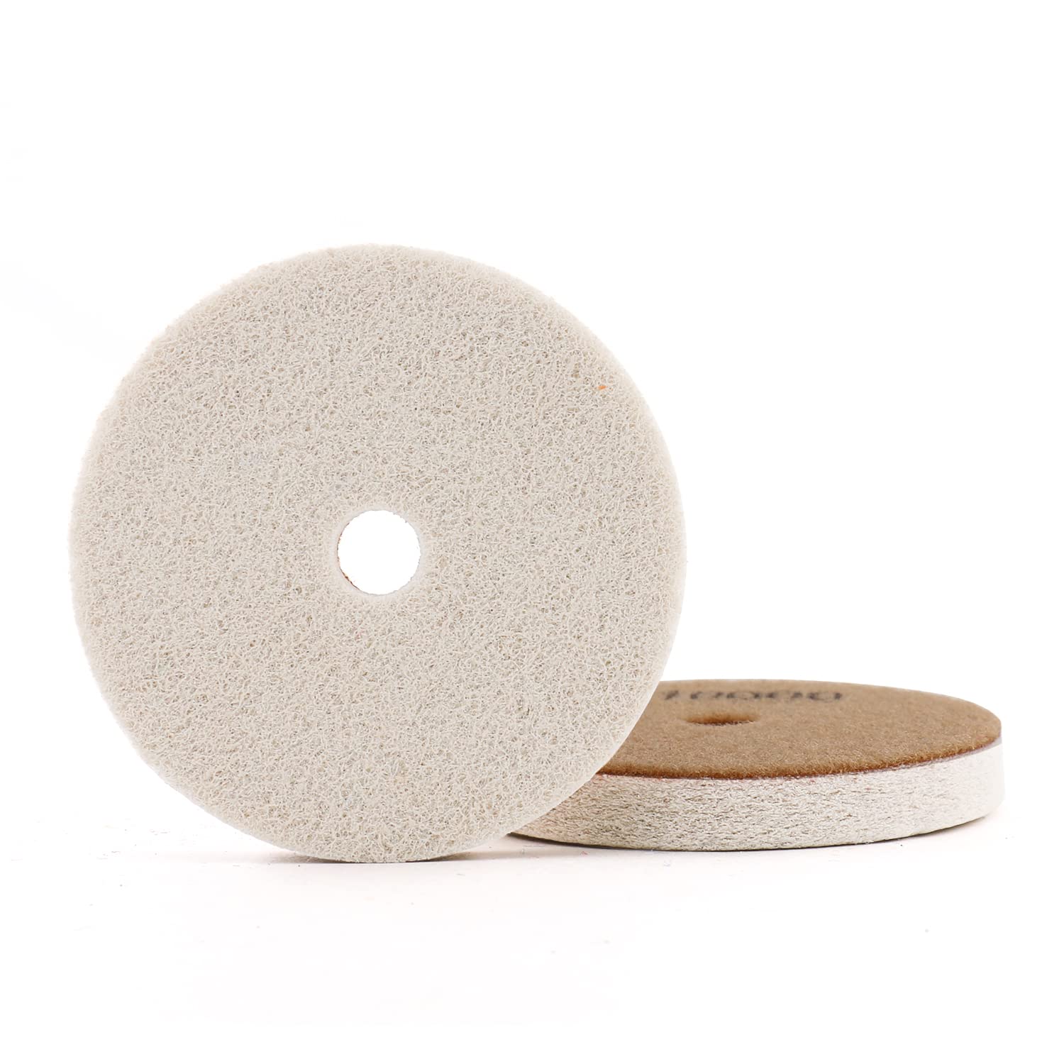 YDROWN 5" 3PCS 10000Grit Sponge Fiber Diamond Sponge Polishing Pads for Granite Marble Artificial Stone Polishing Cleaning (5 Inch-10000Grit)