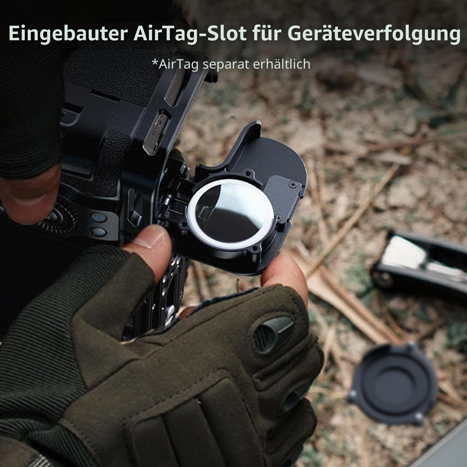 SMALLRIG L-Adapter für Canon R6 Mark III/R6 II, Horizontal- & Vertikalaufnahme L-förmige Platte, AirTag-Schlitz, 1/4"-20 Threaded Hole, QD-Anschluss, Kalt-Schuh-Befestigung, QR-Platte für Arca - 5962