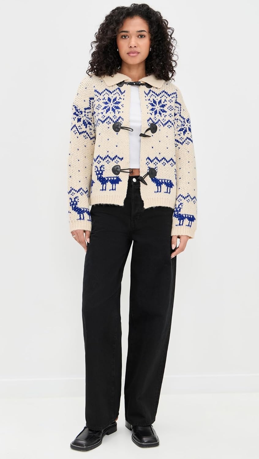 Bailey Rose Women's Fair Isle Knit Cardigan - Image 3