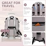 EMPSIGN 40L Carry On Luggage Travel Bag for Women & Men, Airline Approved Personal Item Backpack Waterproof