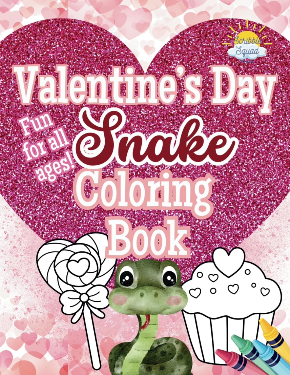 Valentine’s Snake Coloring Book: Slither into Love & Creativity!