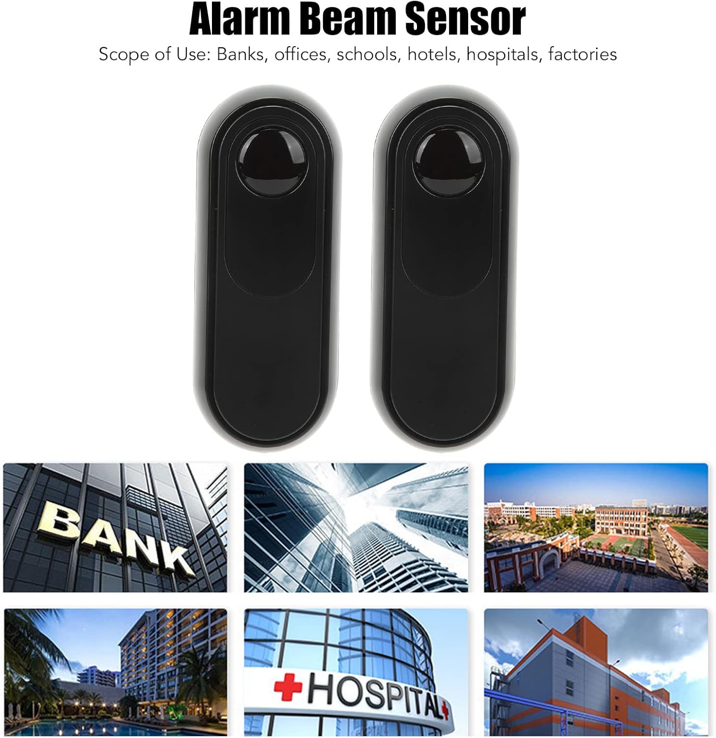 Infrared Beam Sensor, Sensor for Automatic Swing Sliding Gate Openers Garage Door Openers Access Control, Security Alarm Systems Use