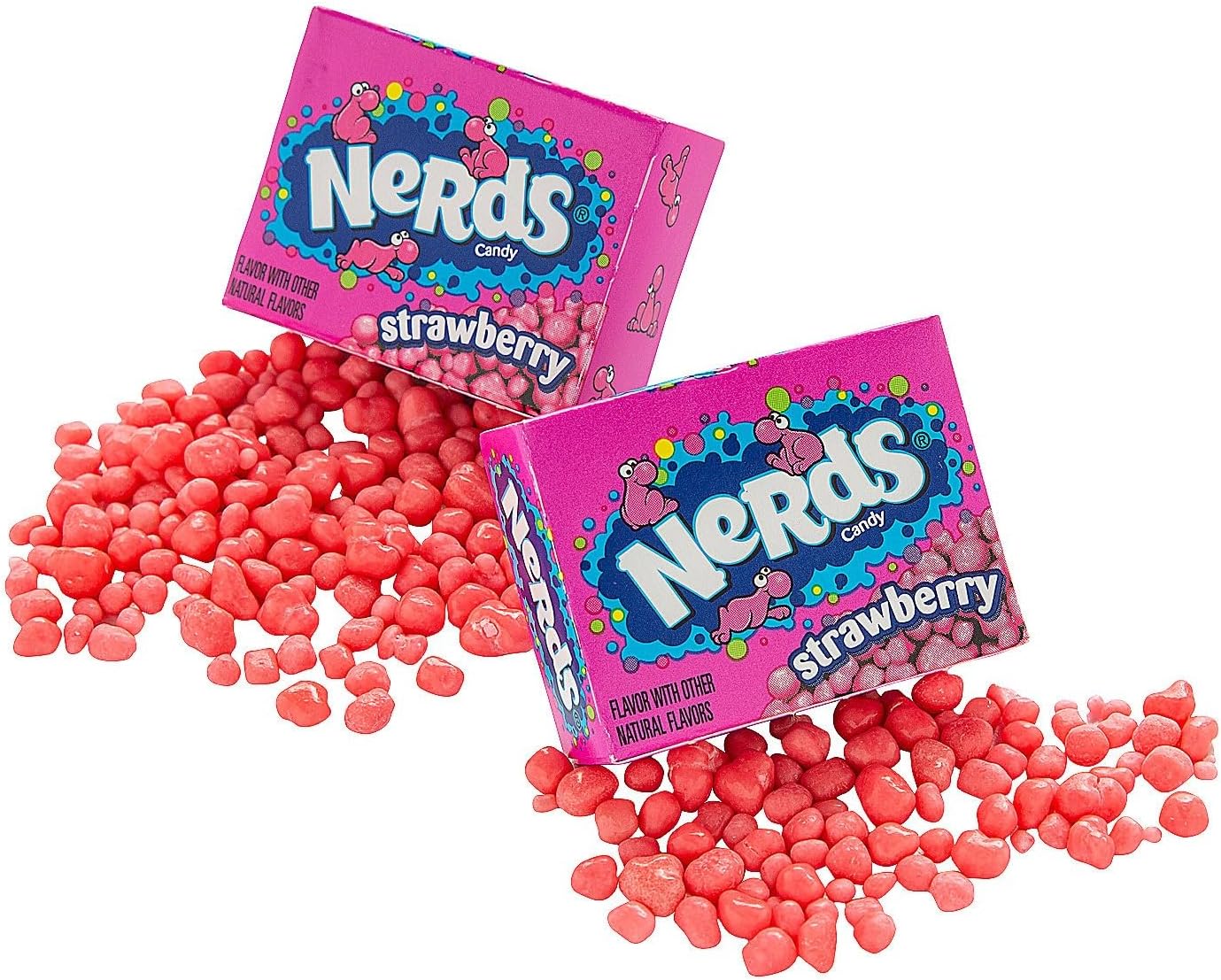 Nerds (paquete de 24) con sabor a fresa, caja pequeña, ideal para ...