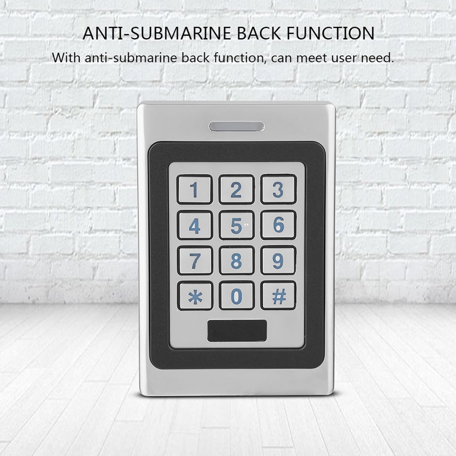 IP67 Access Controller, Multi Format Card Reader, 3000 User Capacity, Intelligent Keyboard Lights, Anti Case, for Home Office Security