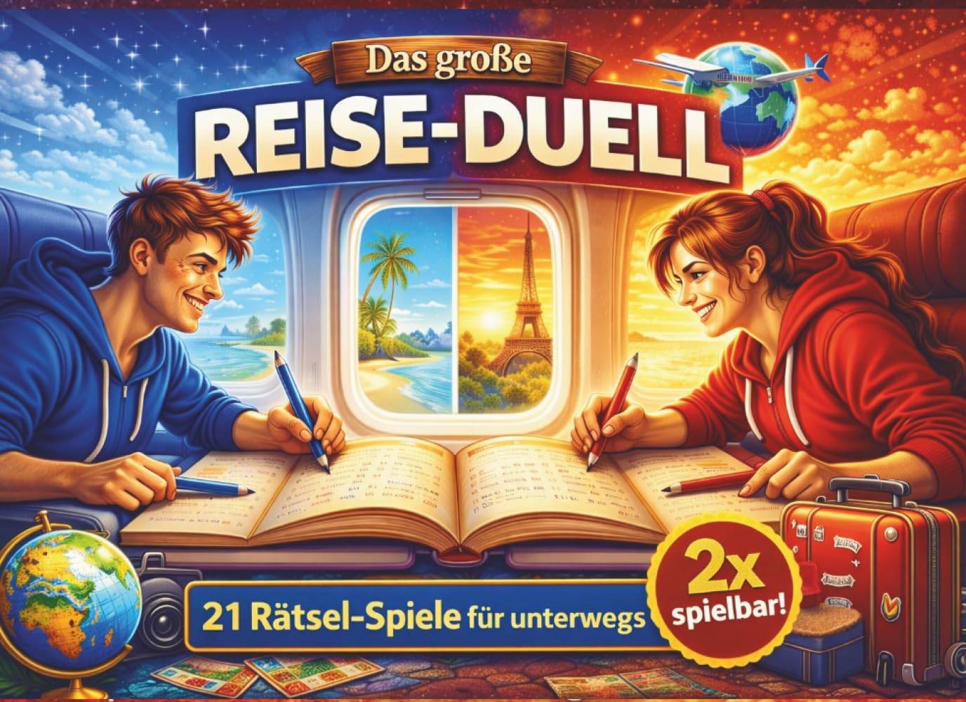 Das große Reise-Duell: 21 Spiele und Challenges für unterwegs – Das Mitmach-Duell für Paare, Freunde und Familie auf Reisen (Auto, Flug, Urlaub, Roadtrip) (Die große Duell-Reihe)