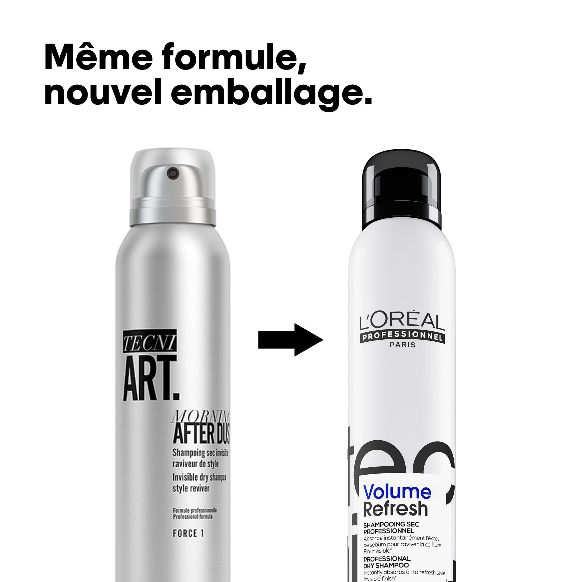 L'Oréal Professionnel, Tecni Art, Volume Refresh Trocken-Shampoo, 200 ml, 3 Stück, unsichtbar