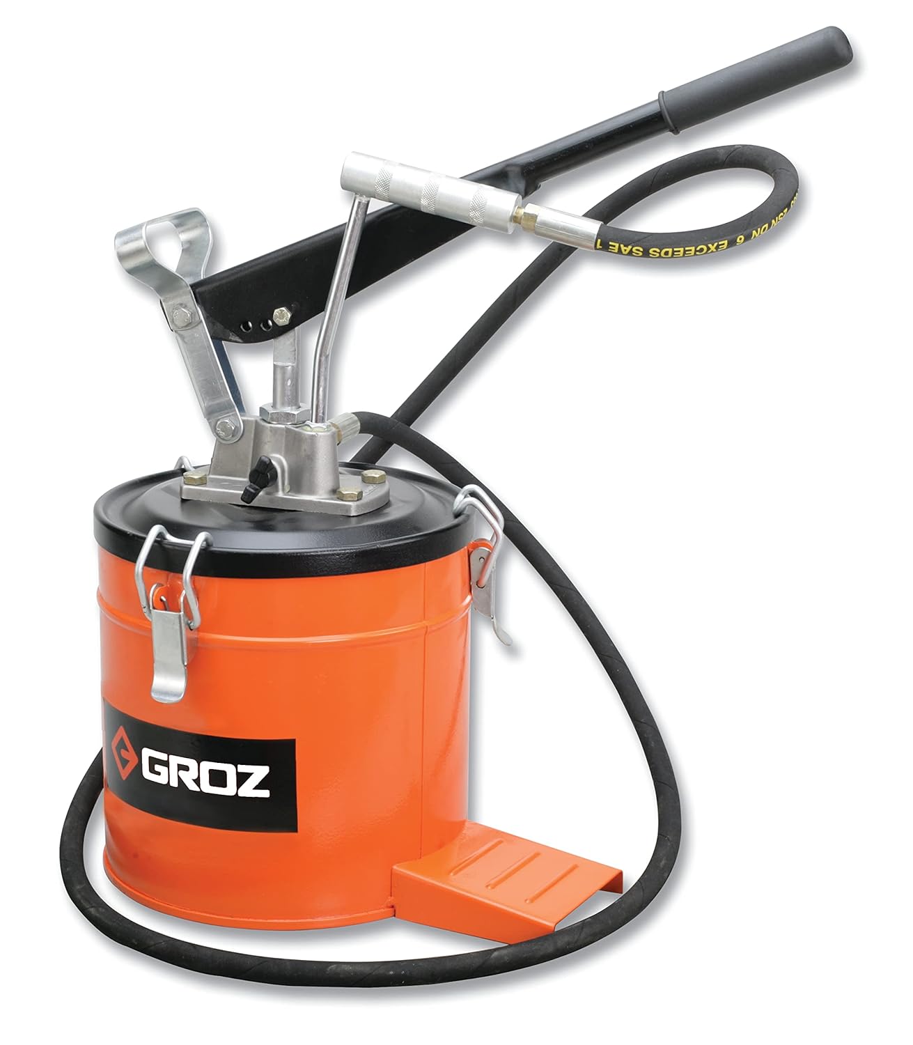 GROZ Bucket Grease Pump with Multi Mode Setting Ideal for high volume