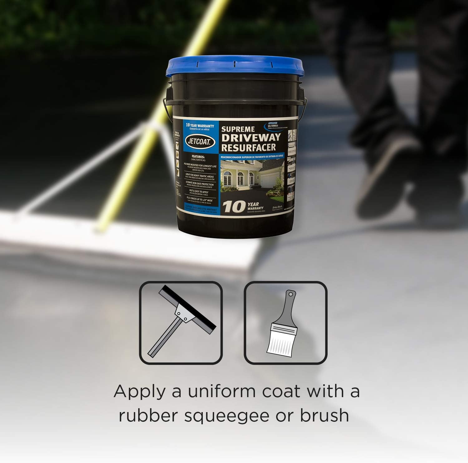 Jetcoat 10Year Driveway Sealer 5 Gallon KISAE Technology PP800 800