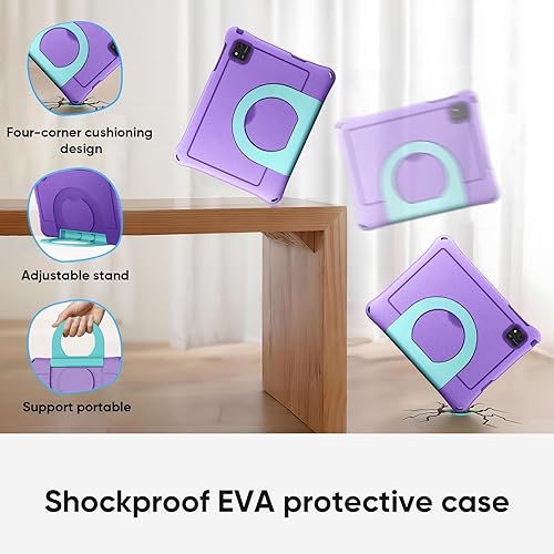 Miniatura 7 de Tablet infantil 2026, tableta Android 16 de 10 pulgadas para niños, 24 GB+64 GB, expandible a 1 TB, procesador Octa-Core, con funda protectora EVA,