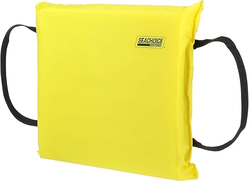 Miniatura 2 de Seachoice Emergency Marine Foam Flotation Cushion, Square, 15 in. X 15 in, Safety Yellow Amarillo