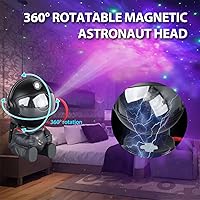 Vista 5 de Astronaut Star Projector, Star Projector Galaxy Light for Kids，8 Modes Remote and 270° Adjustable Led Lights for Bedroom, Girls Room Decoration