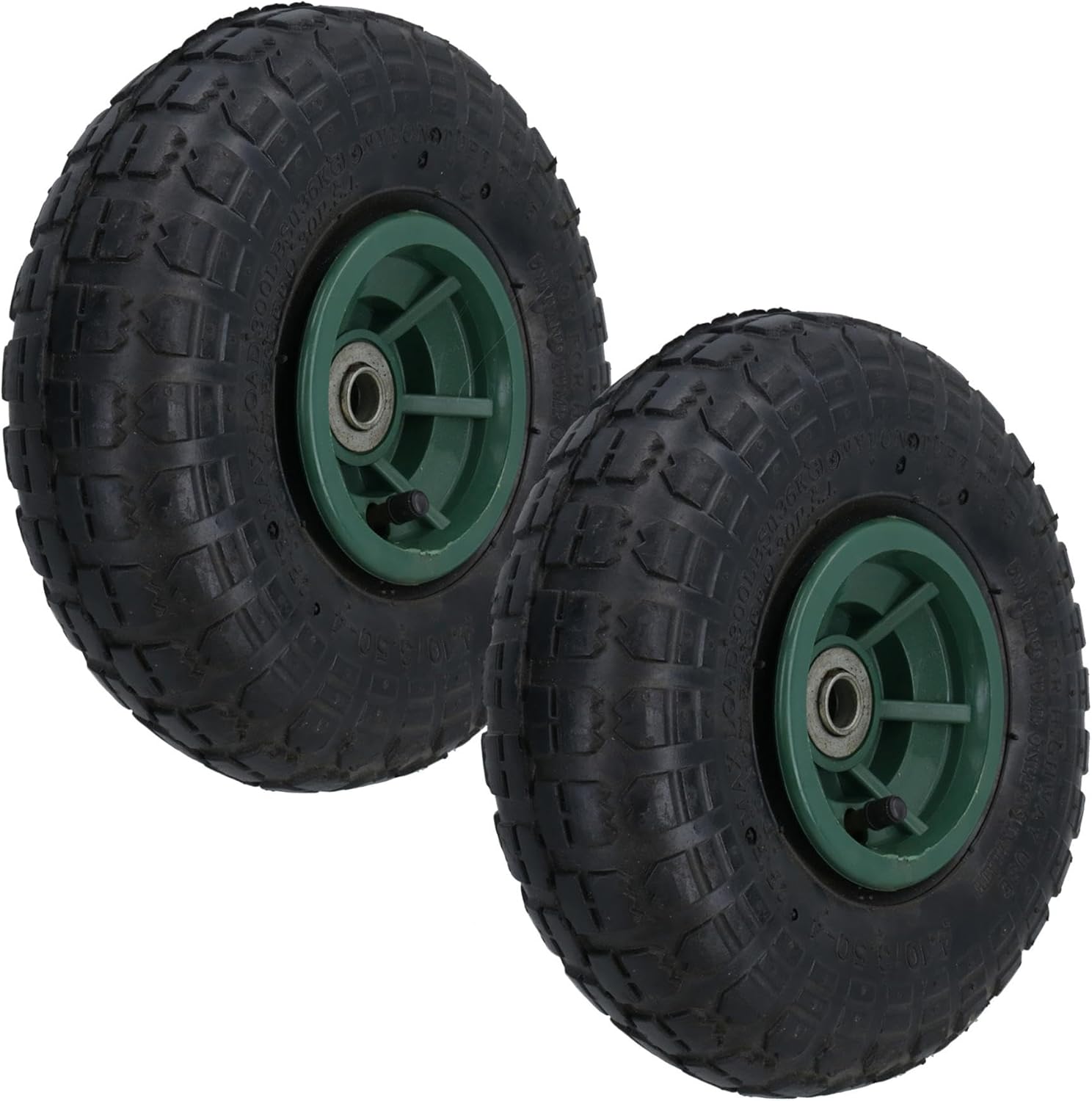 10 Inch Pneumatic Wheel For Sack Truck Carts Wheelbarrows 16mm Bore 1pc