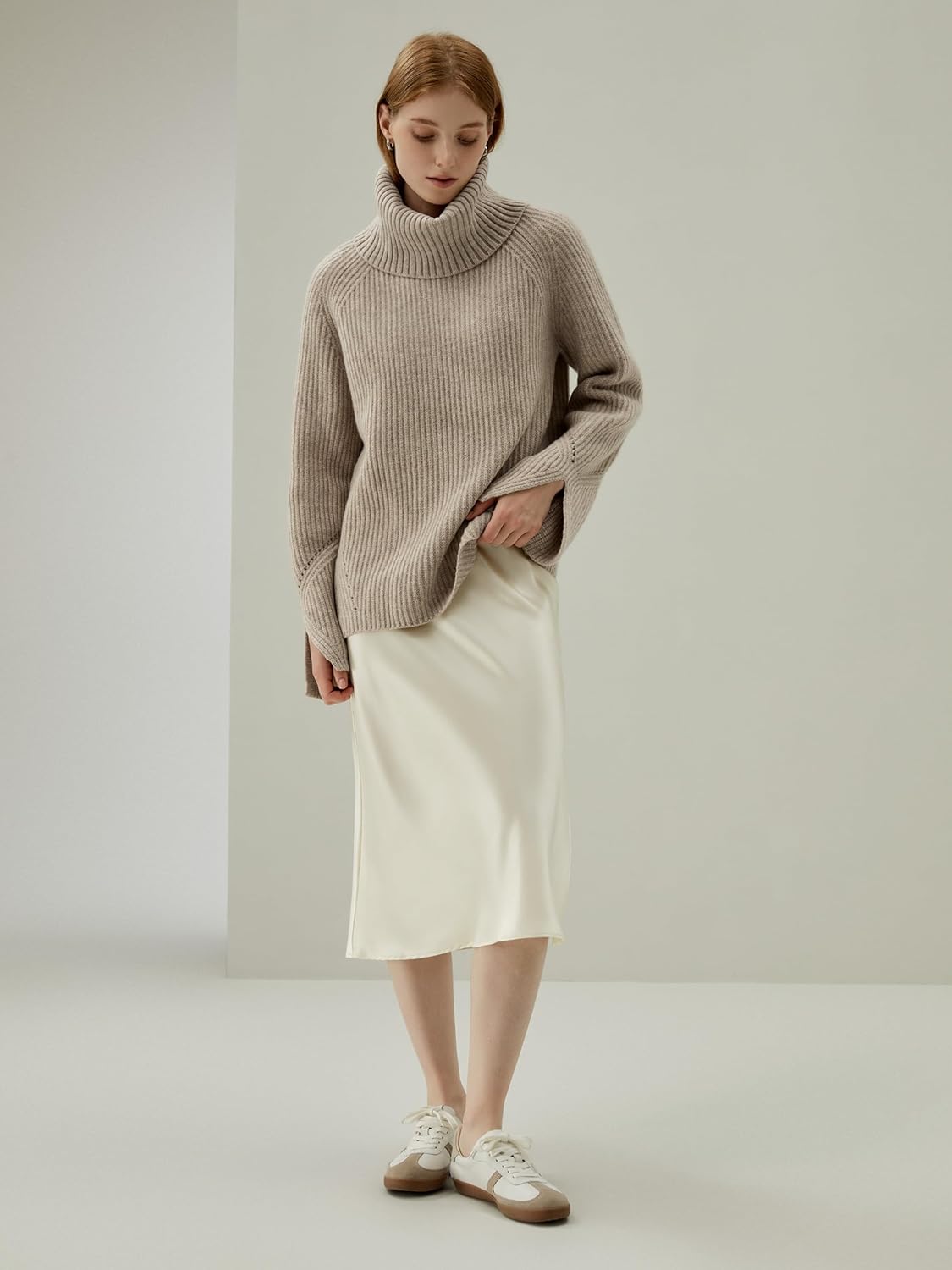 LilySilk Women Silk Midi Skirt High Waisted Split Long Skirt for Ladies Spring Summer - Image 5