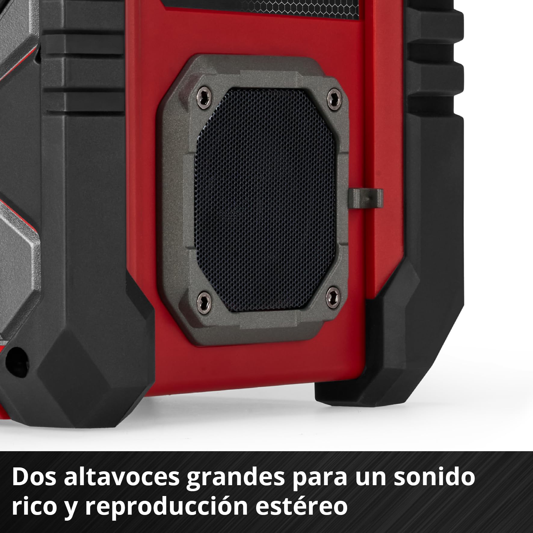 Einhell Radio de obra con batería TE-CR 18 Li DAB+/FM/BT - Solo Power X-Change (18 V, DAB+, FM, Bluetooth, AUX, USB, búsqueda automática de emisoras, pantalla TFT a color, IP65, sin batería)