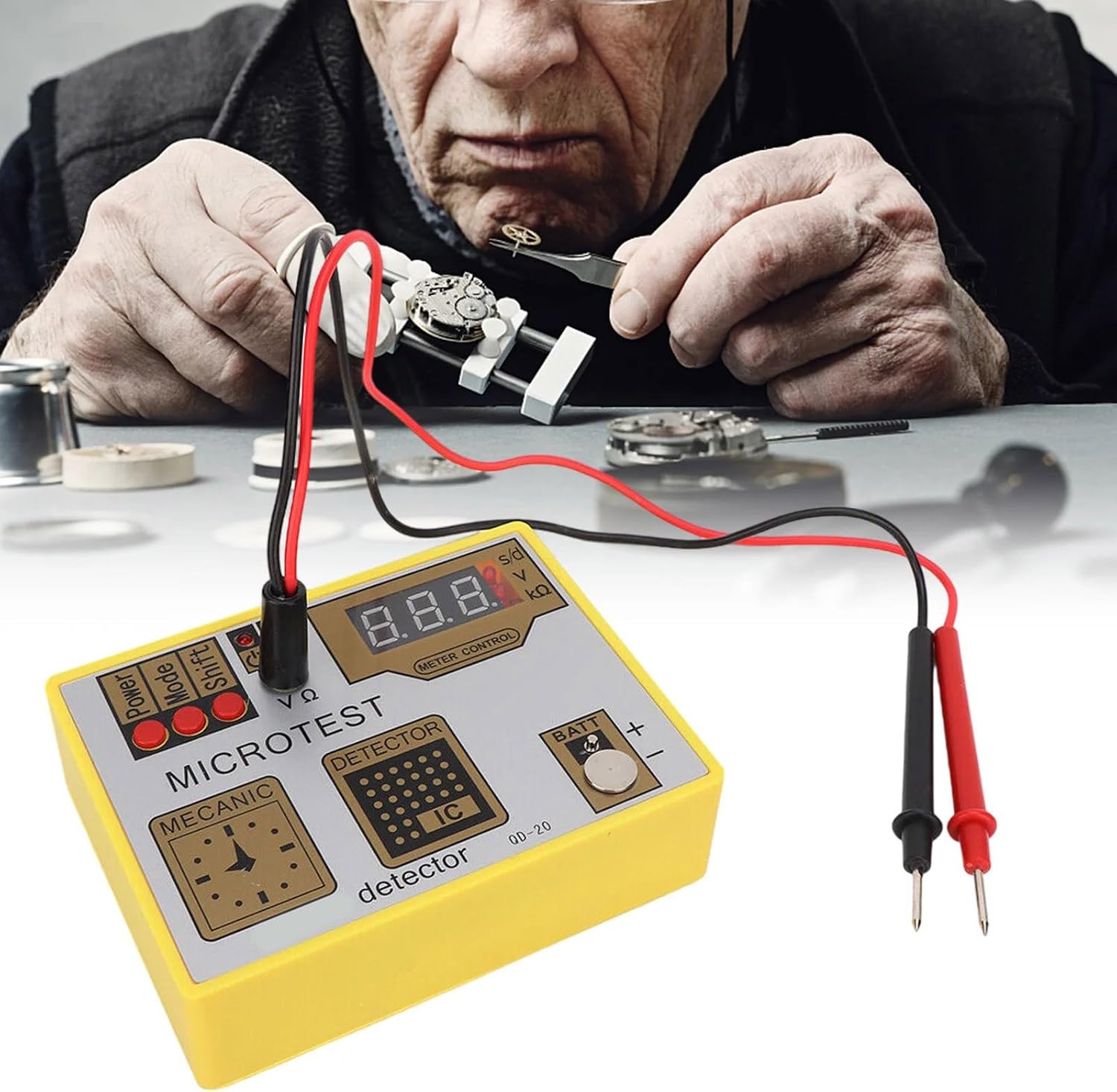 Portable Watch Battery Tester and Movement Analyzers with Demagnetizer Suitable for Watchmakers Professional & DIYer Use Watc